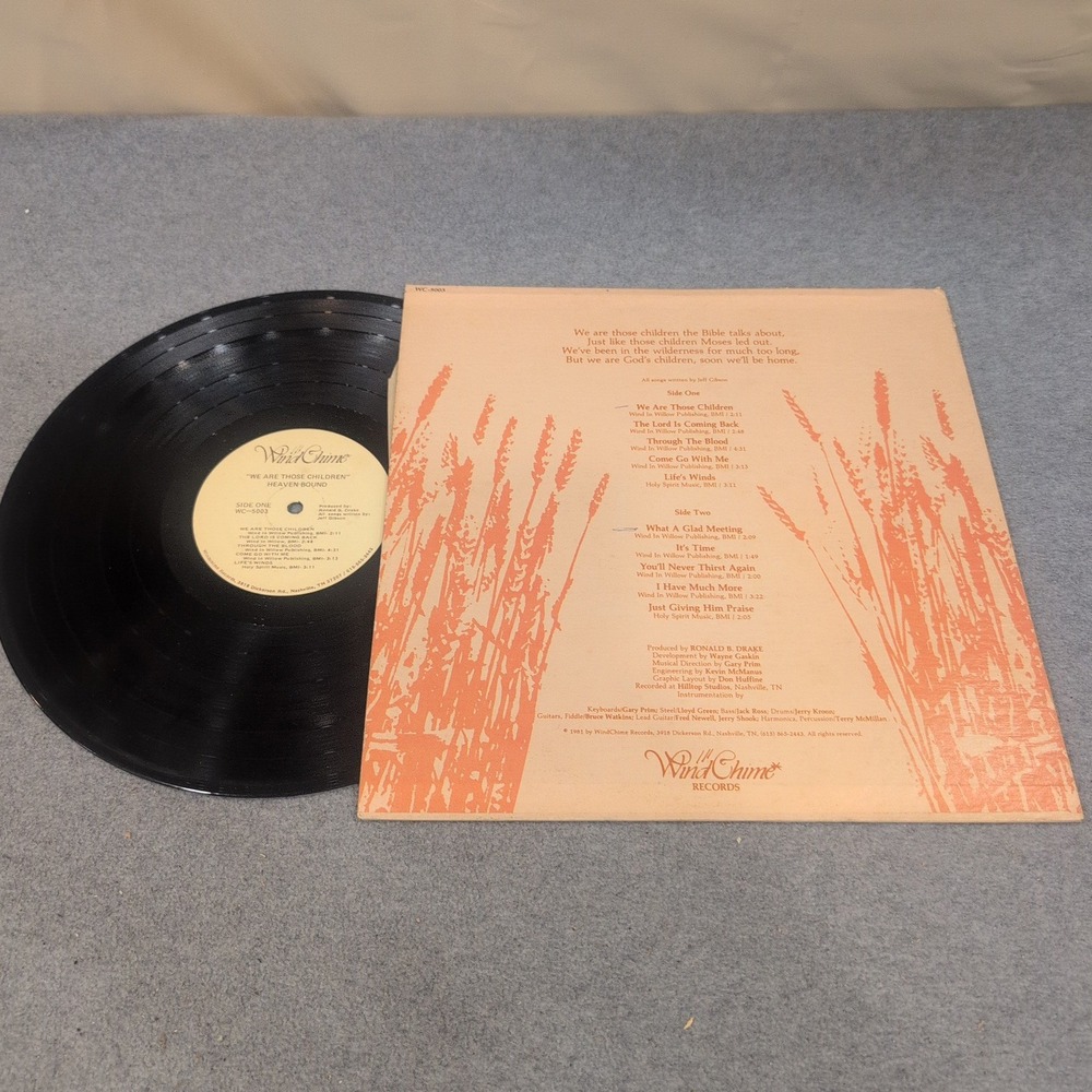 Heaven Bound We Are Those Children Vinyl LP Windchime Records 1981 Gospel - Picture 6 of 6
